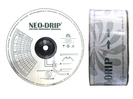 капельная лента neo-drip (толщина 8 mils), шаг 20 см, вылив 2,4 л/ч - 2500 м